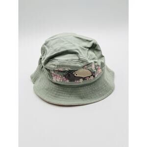 Studio Ghibli MY NEIGHBOR TOTORO Sakura BUCKET HAT Green Pink Flowers